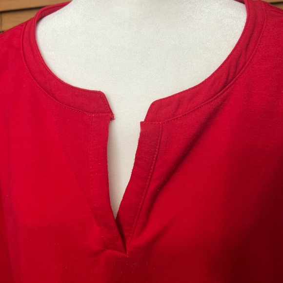 Kim Rogers short sleeve top red Sz XL - Picture 2 of 5